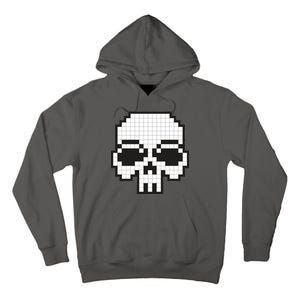 Pixel Video Game Death Skull Tall Hoodie