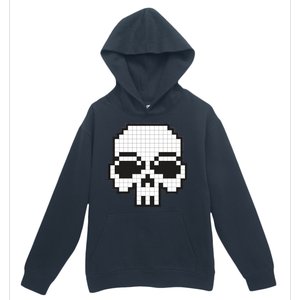 Pixel Video Game Death Skull Urban Pullover Hoodie