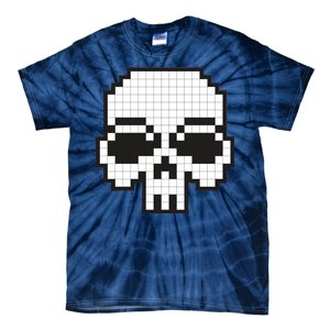 Pixel Video Game Death Skull Tie-Dye T-Shirt