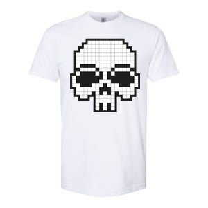 Pixel Video Game Death Skull Softstyle CVC T-Shirt