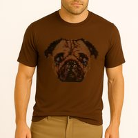 Pixelated Pug Dog Cooling Performance Crew T-Shirt