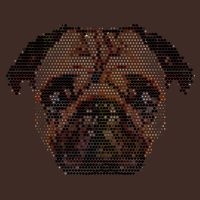 Pixelated Pug Dog Cooling Performance Crew T-Shirt