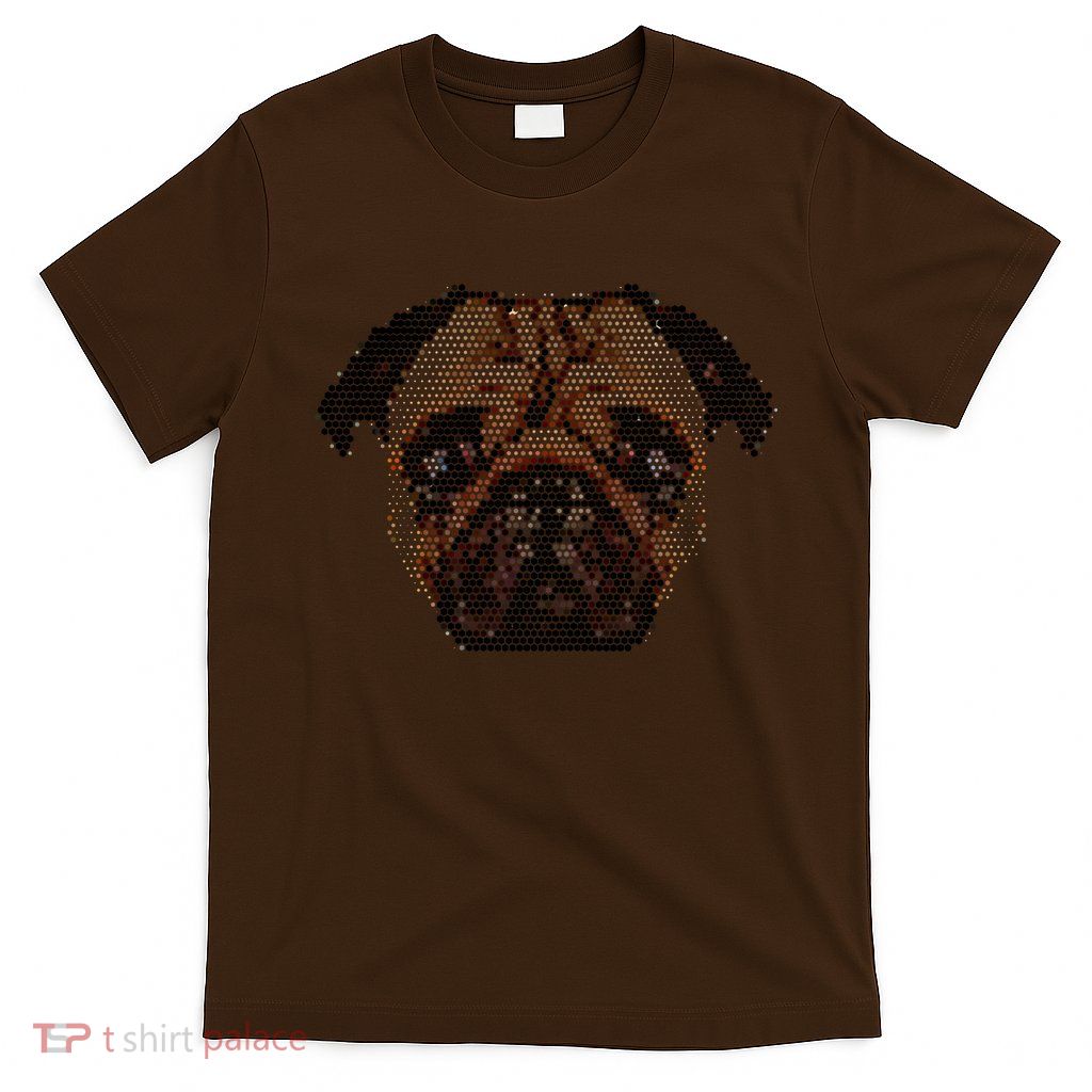 Pixelated Pug Dog T-Shirt