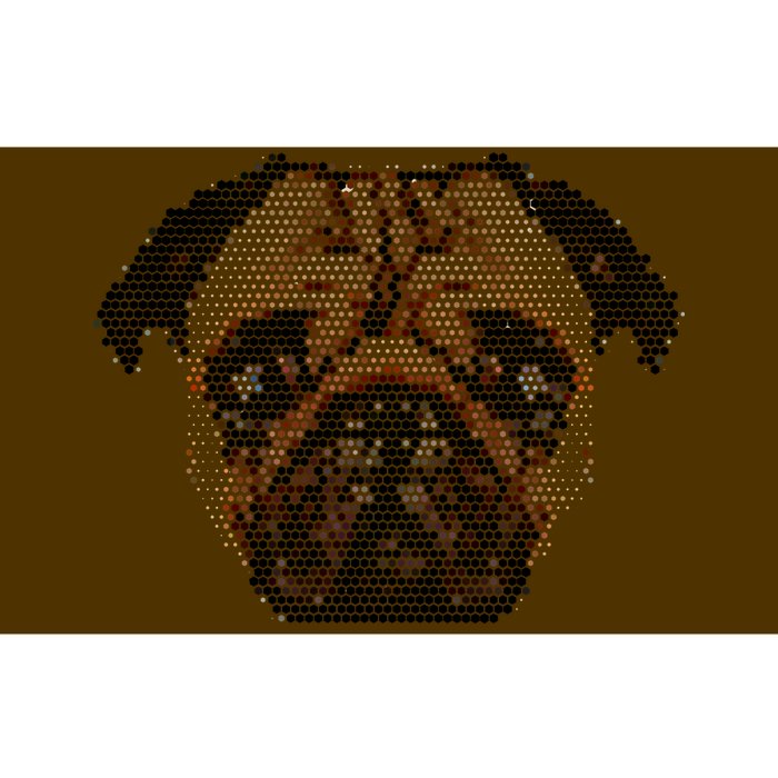 Pixelated Pug Dog Bumper Sticker