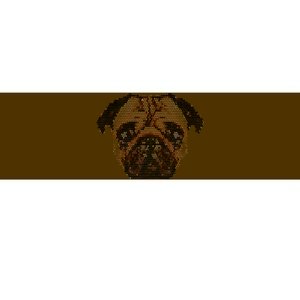 Pixelated Pug Dog Bumper Sticker