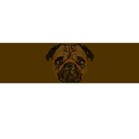 Pixelated Pug Dog Bumper Sticker