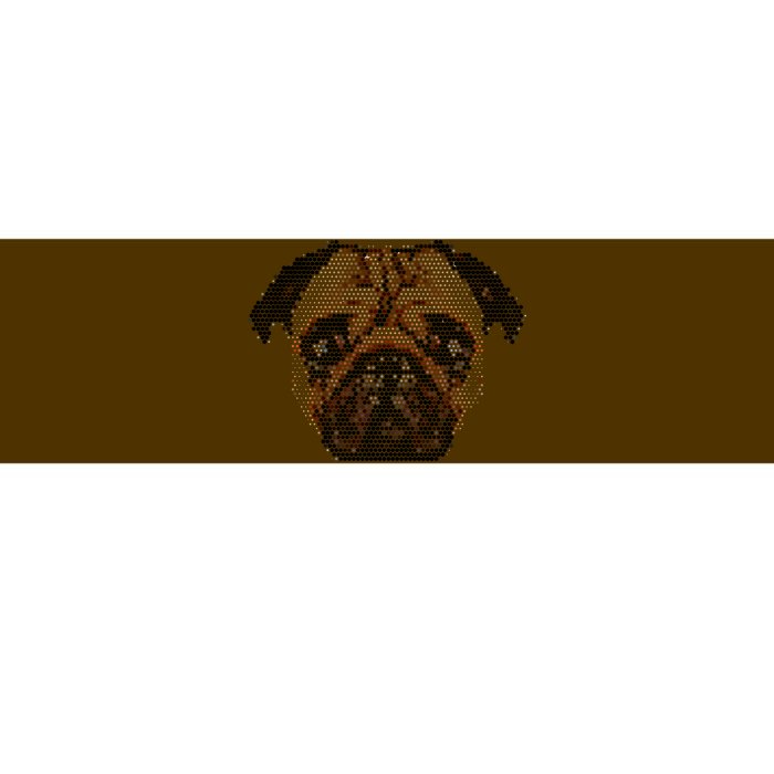 Pixelated Pug Dog Bumper Sticker