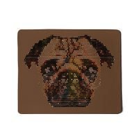 Pixelated Pug Dog Mousepad