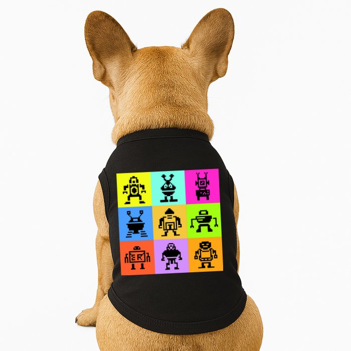 Pixelated Robot Collection Doggie Tank