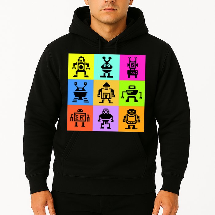 Pixelated Robot Collection Hoodie