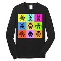 Pixelated Robot Collection Long Sleeve Shirt