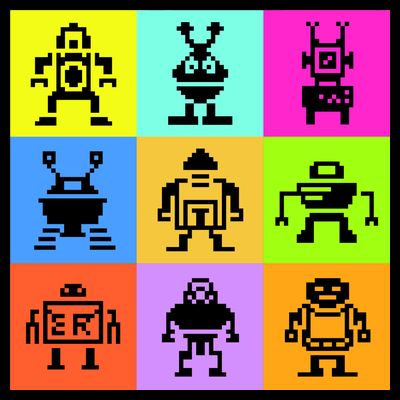 Pixelated Robot Collection T-Shirt