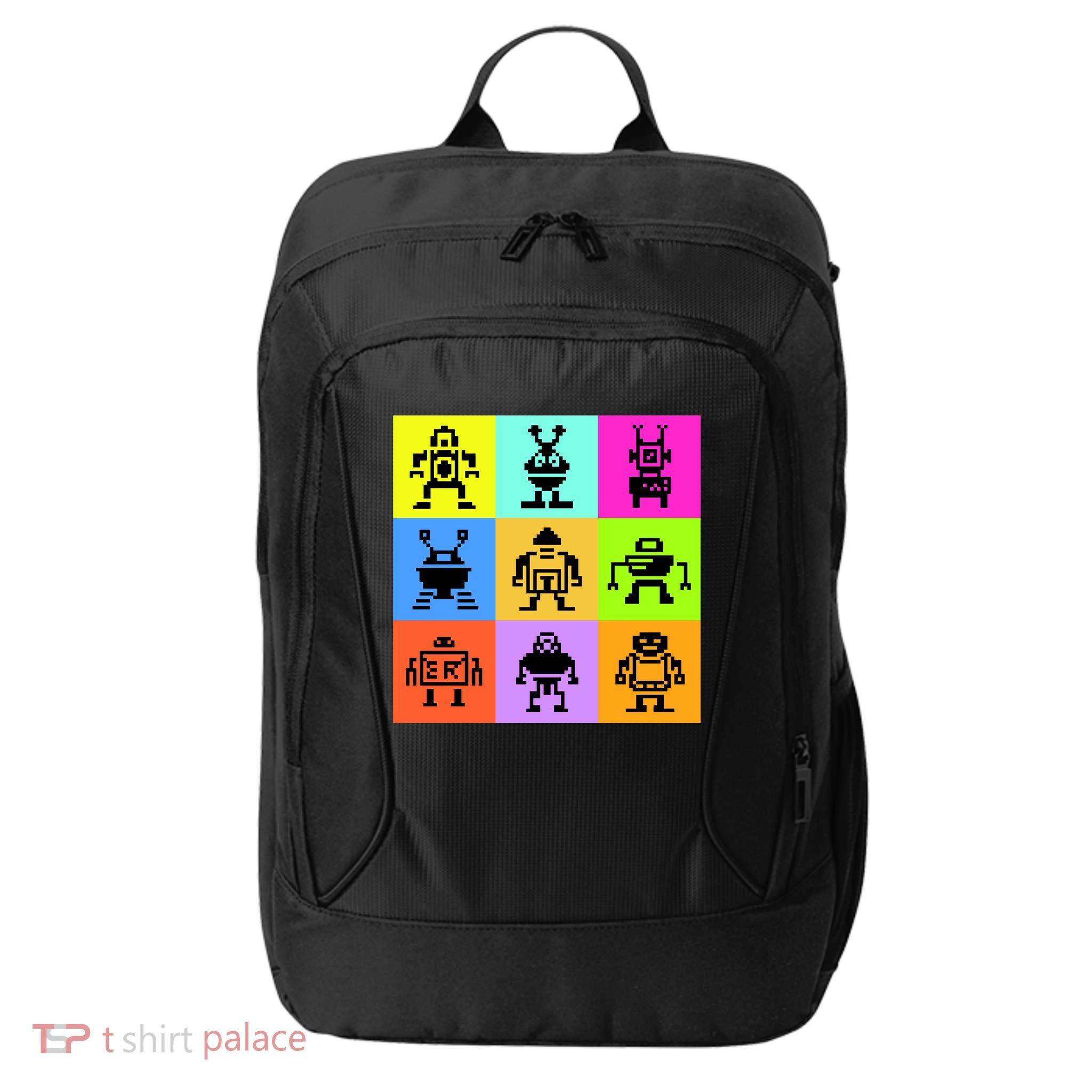 Pixelated Robot Collection City Backpack