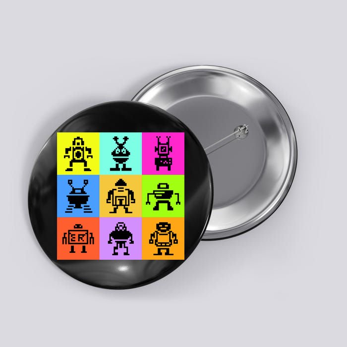 Pixelated Robot Collection Button