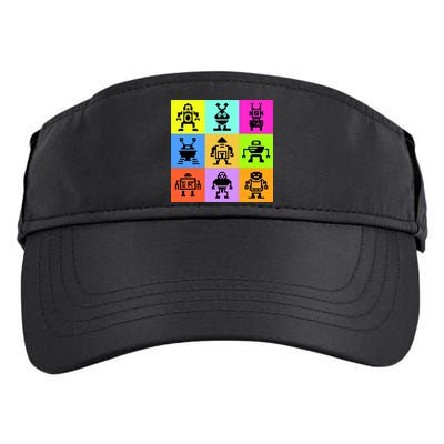 Pixelated Robot Collection Adult Drive Performance Visor
