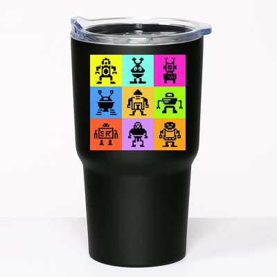 Pixelated Robot Collection Tumbler