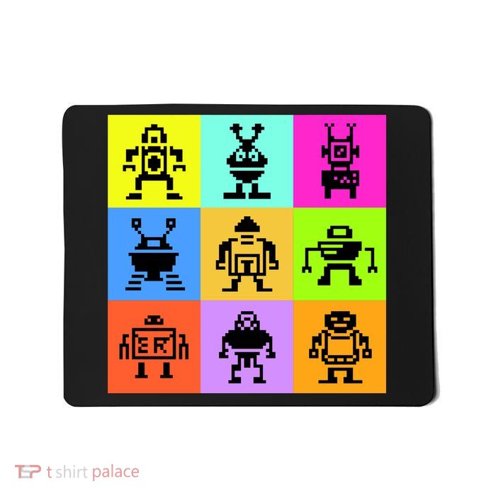 Pixelated Robot Collection Mousepad