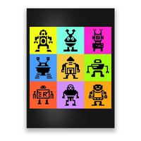 Pixelated Robot Collection Poster