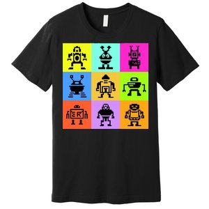 Pixelated Robot Collection Premium T-Shirt