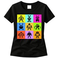Pixelated Robot Collection Womens T-Shirt