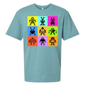 Pixelated Robot Collection Sueded Cloud Jersey T-Shirt