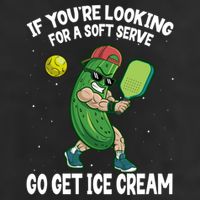 Pickleball If YouRe Looking For Soft Serve Go Get Ice Cream Gift Trucker Hat