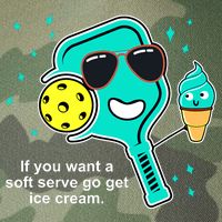 Pickleball If You Want A Soft Serve Go Get Ice Cream Funny Legacy Tie Dye Trucker Hat