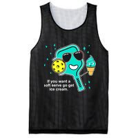 Pickleball If You Want A Soft Serve Go Get Ice Cream Funny Mesh Reversible Basketball Jersey Tank