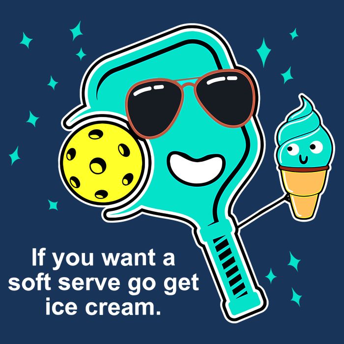 Pickleball If You Want A Soft Serve Go Get Ice Cream Funny Infant Baby Jersey Bodysuit