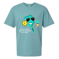 Pickleball If You Want A Soft Serve Go Get Ice Cream Funny Sueded Cloud Jersey T-Shirt