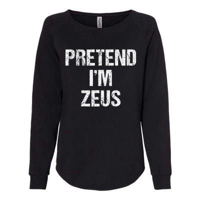 Pretend Im Zeus Costume Greek God Halloween Party Womens California Wash Sweatshirt