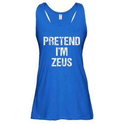 Pretend Im Zeus Costume Greek God Halloween Party Ladies Essential Flowy Tank