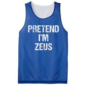 Pretend Im Zeus Costume Greek God Halloween Party Mesh Reversible Basketball Jersey Tank