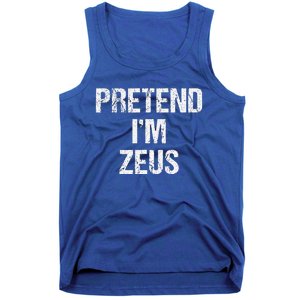 Pretend Im Zeus Costume Greek God Halloween Party Tank Top