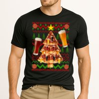 Pizza and Beer Ugly Christmas Sweater Cooling Performance Crew T-Shirt