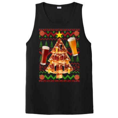 Pizza and Beer Ugly Christmas Sweater PosiCharge Competitor Tank