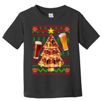 Pizza and Beer Ugly Christmas Sweater Toddler T-Shirt