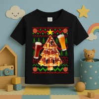 Pizza and Beer Ugly Christmas Sweater Toddler T-Shirt