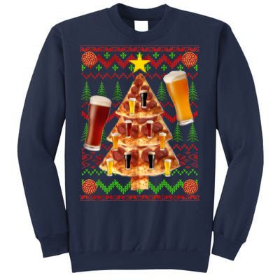 Pizza and Beer Ugly Christmas Sweater Sweatshirt