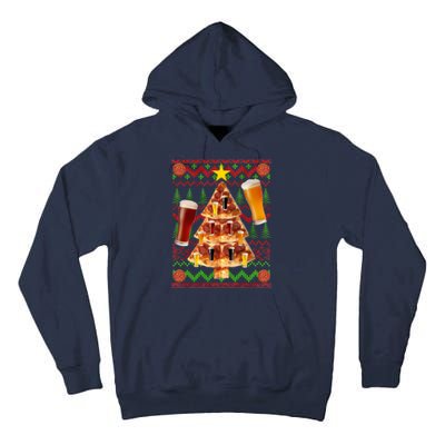 Pizza and Beer Ugly Christmas Sweater Tall Hoodie