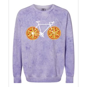 Pizza Bicycle  Colorblast Crewneck Sweatshirt