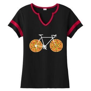 Pizza Bicycle  Ladies Halftime Notch Neck Tee