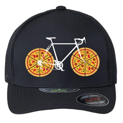 Pizza Bicycle  Flexfit Unipanel Trucker Cap