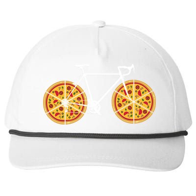 Pizza Bicycle  Snapback Five-Panel Rope Hat