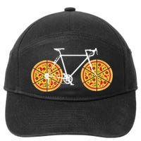 Pizza Bicycle  7-Panel Snapback Hat