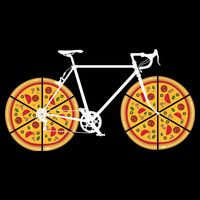 Pizza Bicycle  7-Panel Snapback Hat