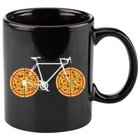Pizza Bicycle  11oz C Handle Ceramic Mug