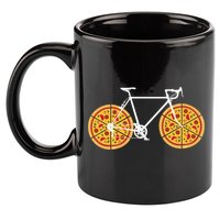 Pizza Bicycle  11oz C Handle Ceramic Mug