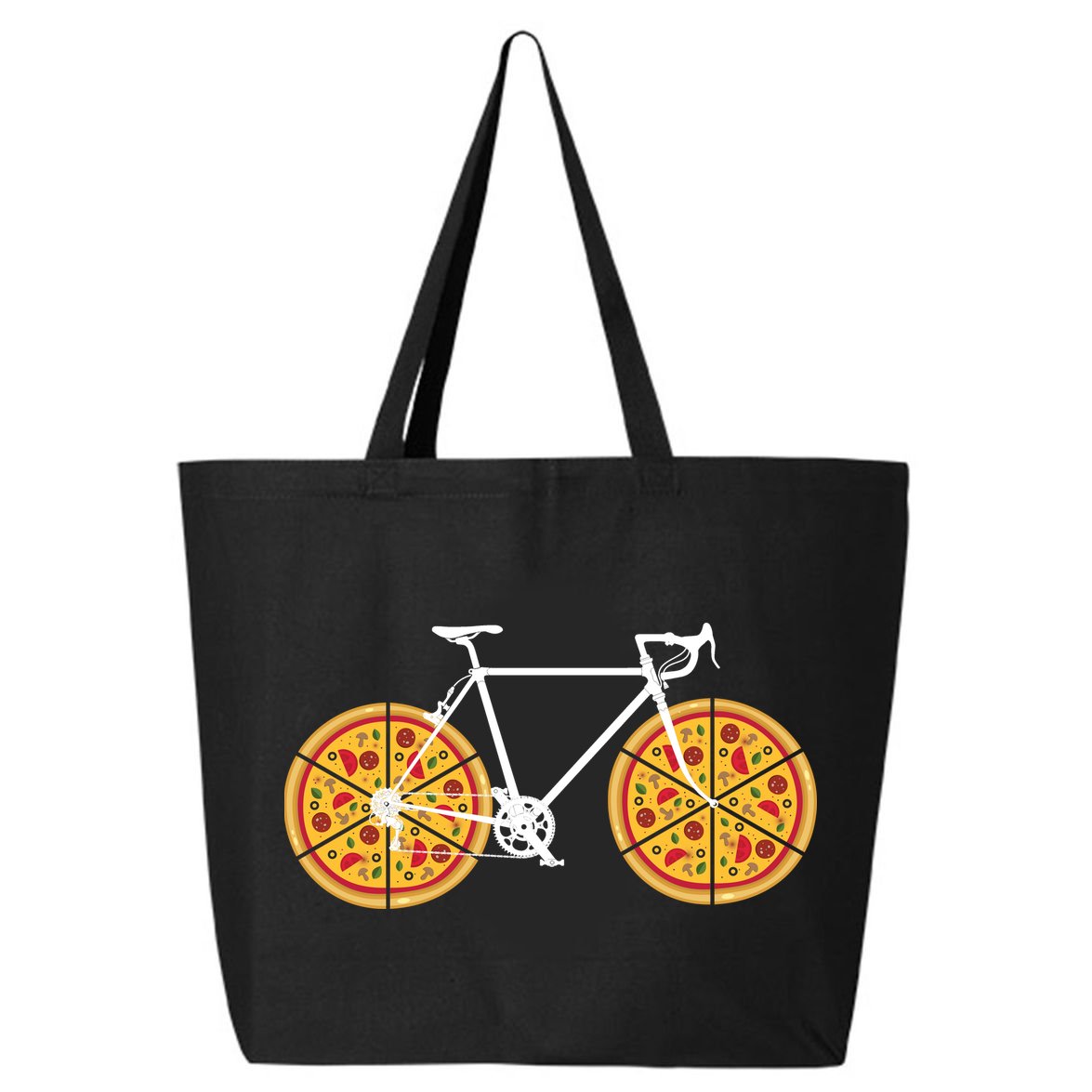 Pizza Bicycle  25L Jumbo Tote