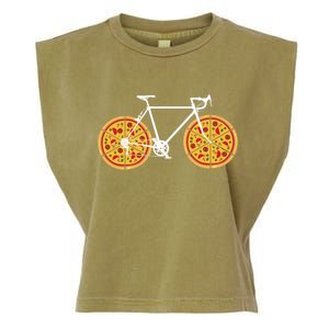 Pizza Bicycle  Garment-Dyed Women's Muscle Tee